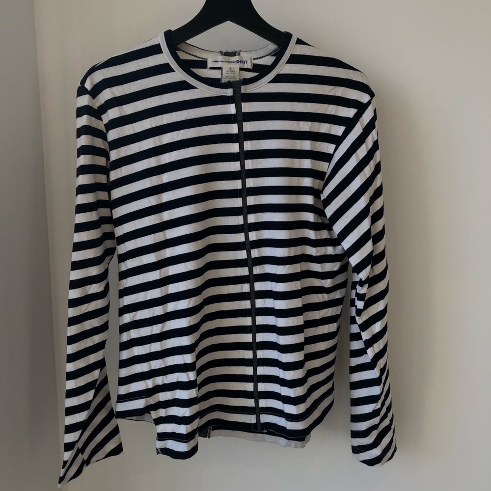 Unique Comme Des Garçons striped shirt